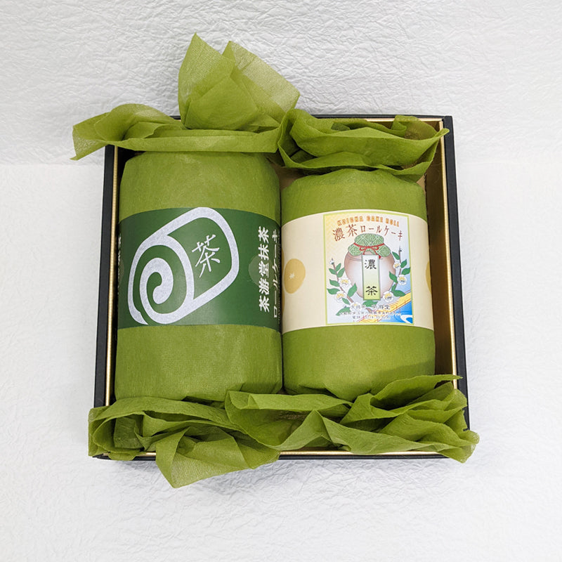 濃茶&茶游堂抹茶ロールケーキセット