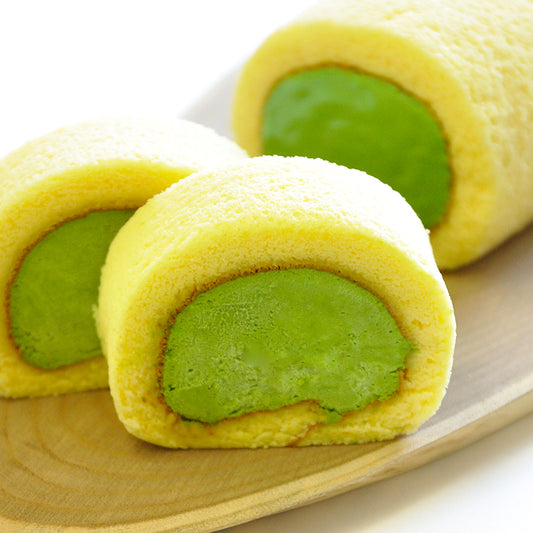 濃茶ロールケーキメイン