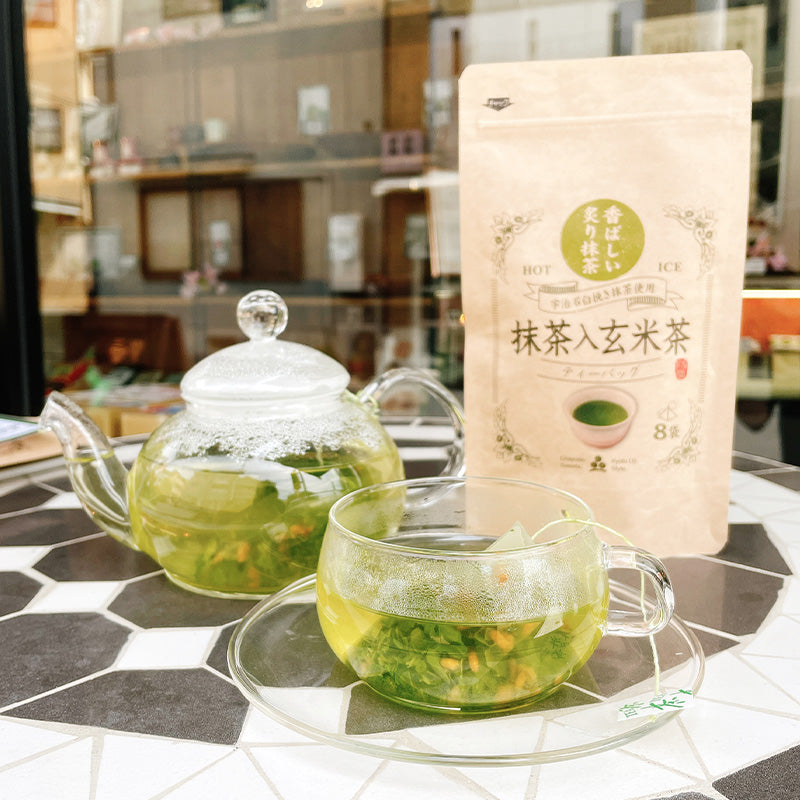炙り抹茶入り玄米茶ティーバッグ8個入