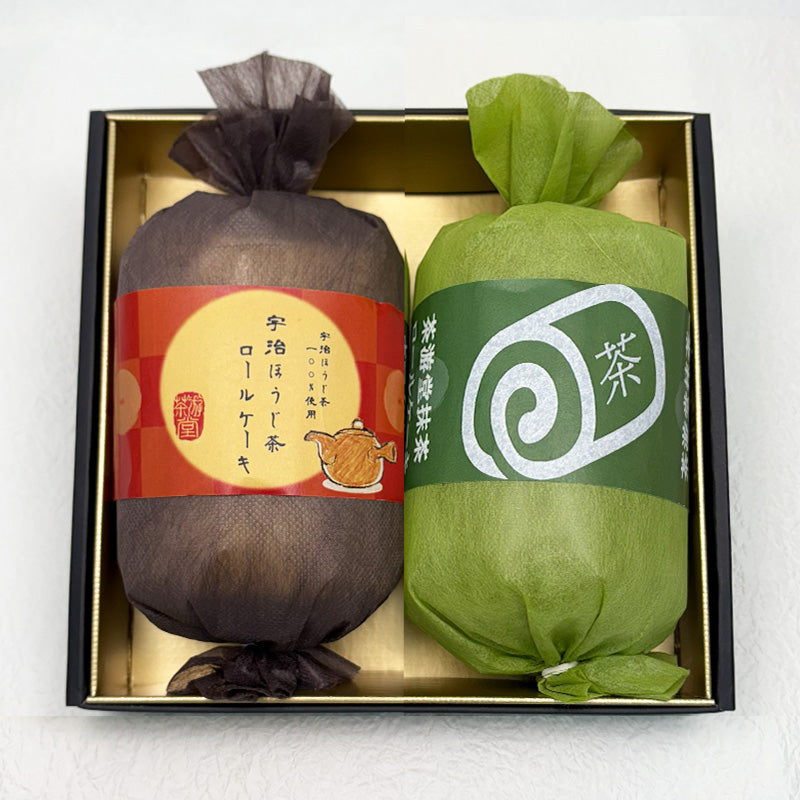 選べるロールケーキ2本セット（濃茶・抹茶・ほうじ茶）