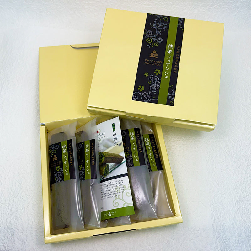 宇治抹茶フィナンシェパッケージと中身