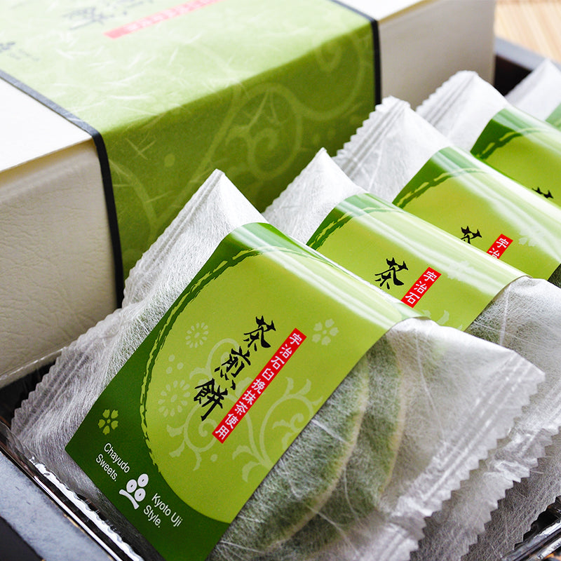 宇治抹茶茶煎餅5個化粧箱入