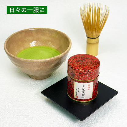 萬代の白-よろずよのしろ-（薄茶）宇治抹茶 30g缶
