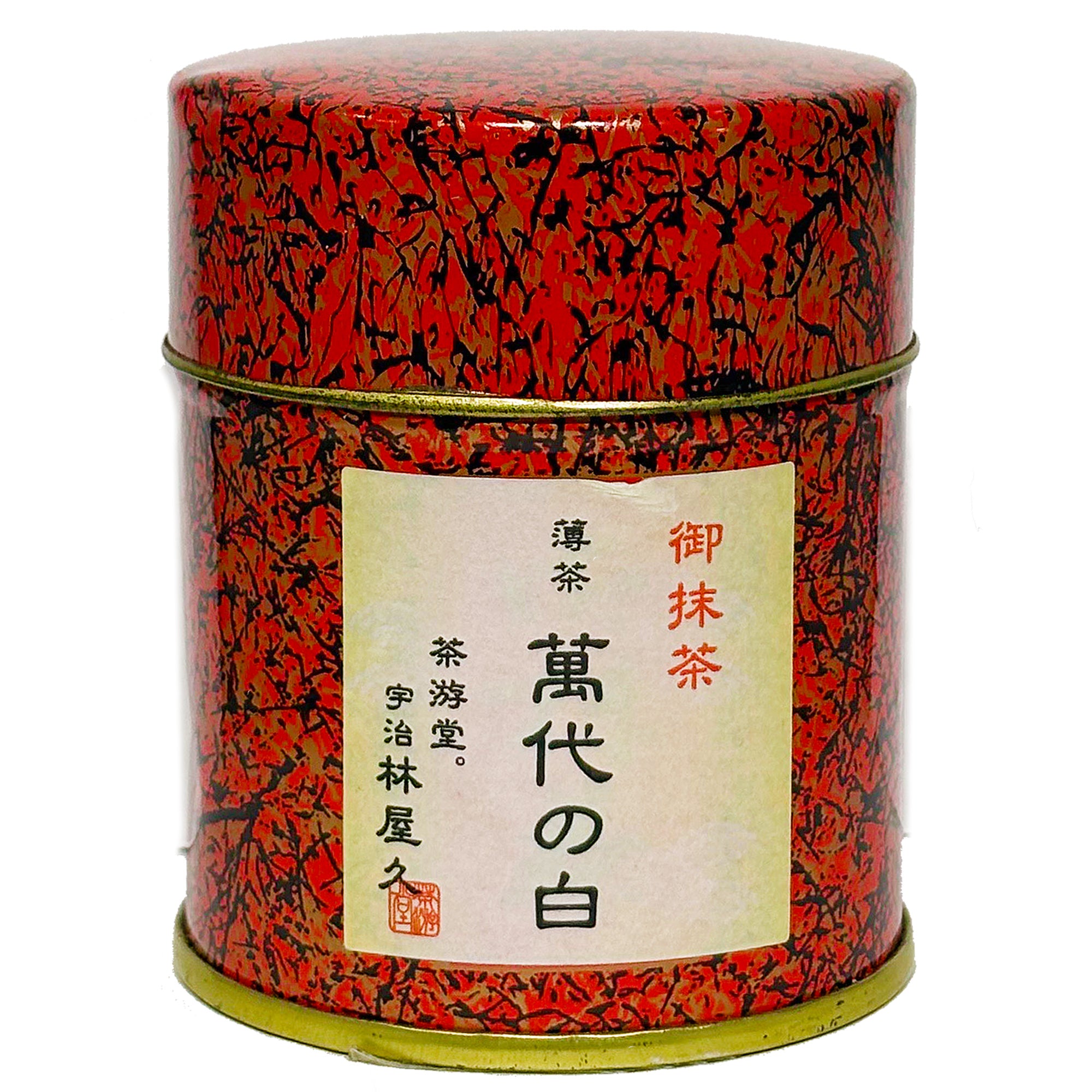 萬代の白-よろずよのしろ-（薄茶）宇治抹茶 30g缶｜京銘茶・茶游堂